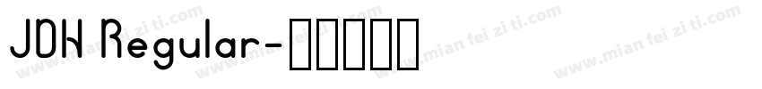 JDH Regular字体转换